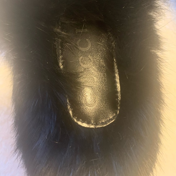 COPY - New Gucci Princeton Leather & Lamb Fur Slides - size 40 - Picture 8 of 15